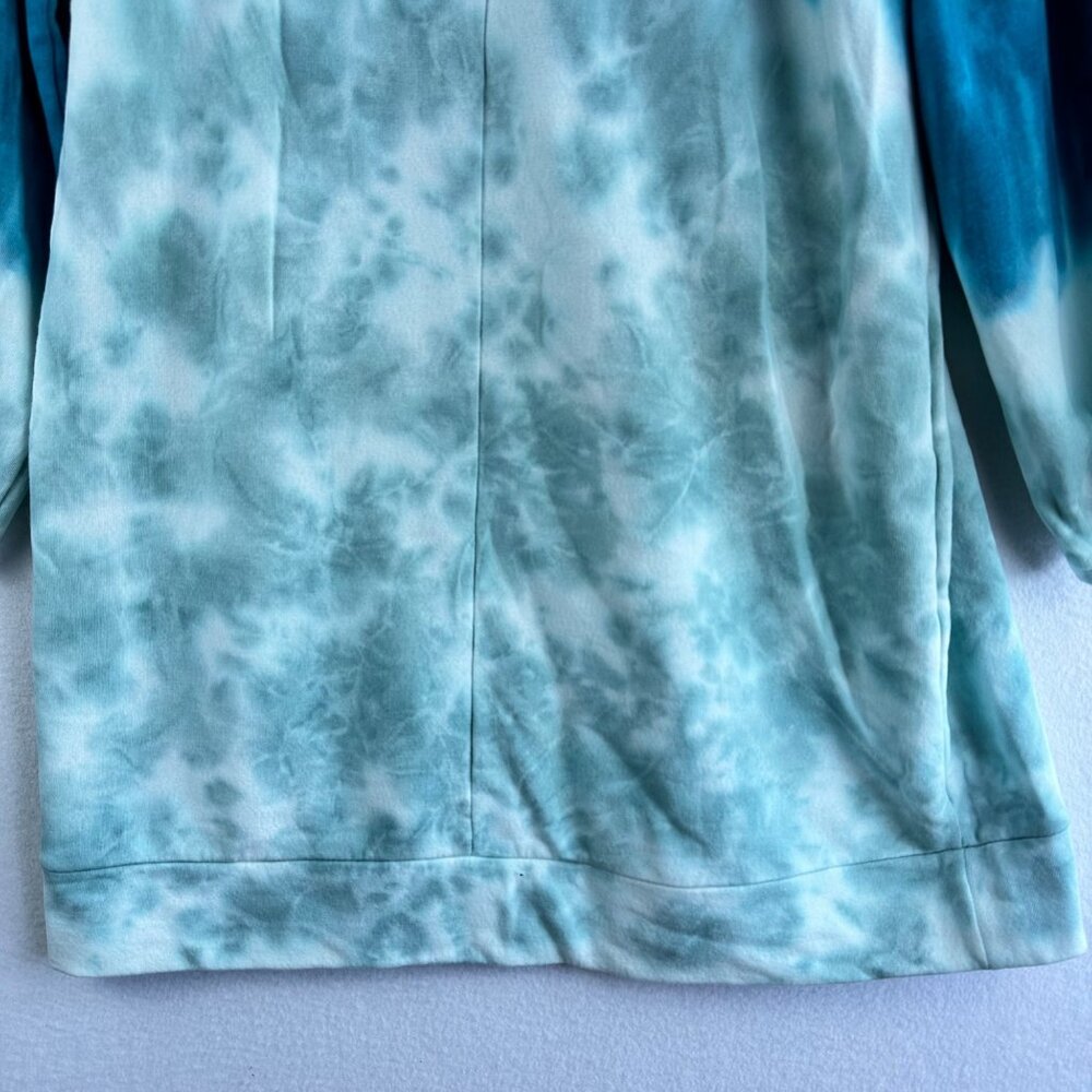 NWT LIVI by Lane Bryant Sweater 14/16 Tie Dye Hood Athleisure Lounge Beach 1X - Picture 9 of 10